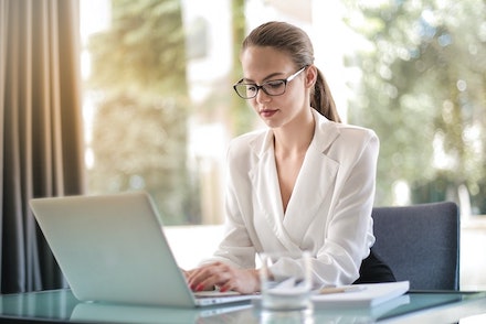 Women working on computer